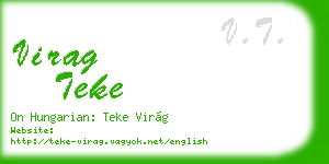 virag teke business card